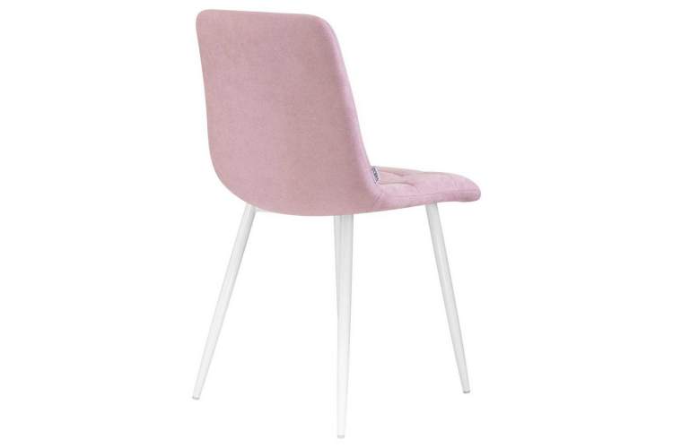 Стул обеденный DOBRIN ALEX, белые ножки, сиреневая ткань (UF860-04B)-3