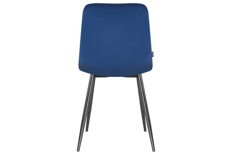 Стул обеденный DOBRIN ALEX, черные матовые ножки, темно-синий велюр (V108-67)-4