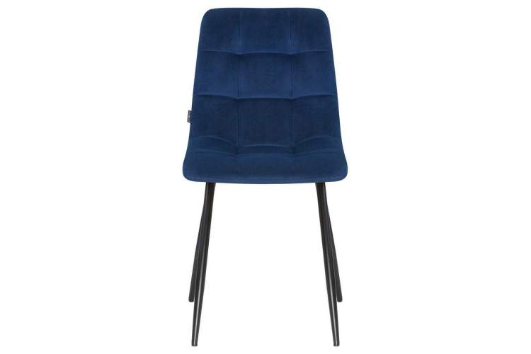 Стул обеденный DOBRIN ALEX, черные матовые ножки, темно-синий велюр (V108-67)-5