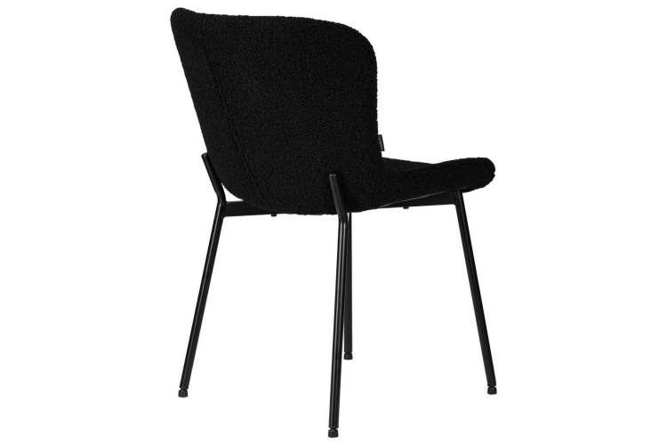 Стул обеденный DOBRIN MILO, черные ножки, черный букле (UF992-12)-3