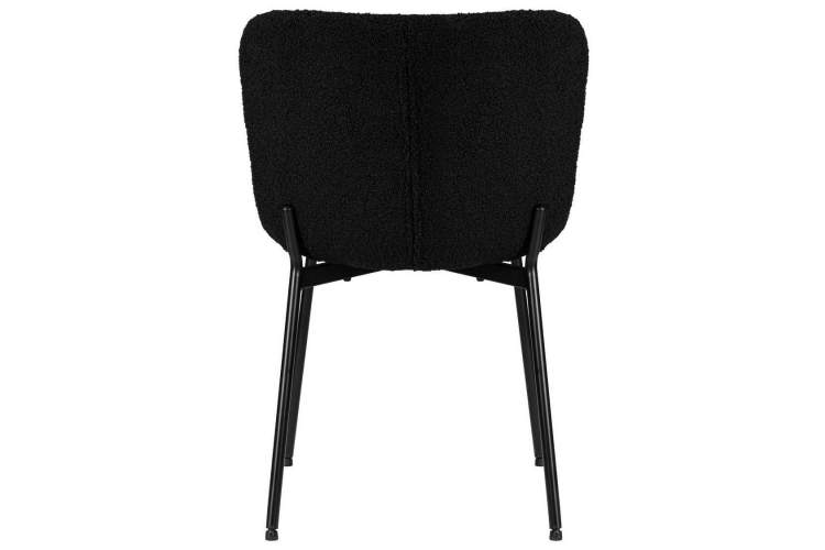 Стул обеденный DOBRIN MILO, черные ножки, черный букле (UF992-12)-4