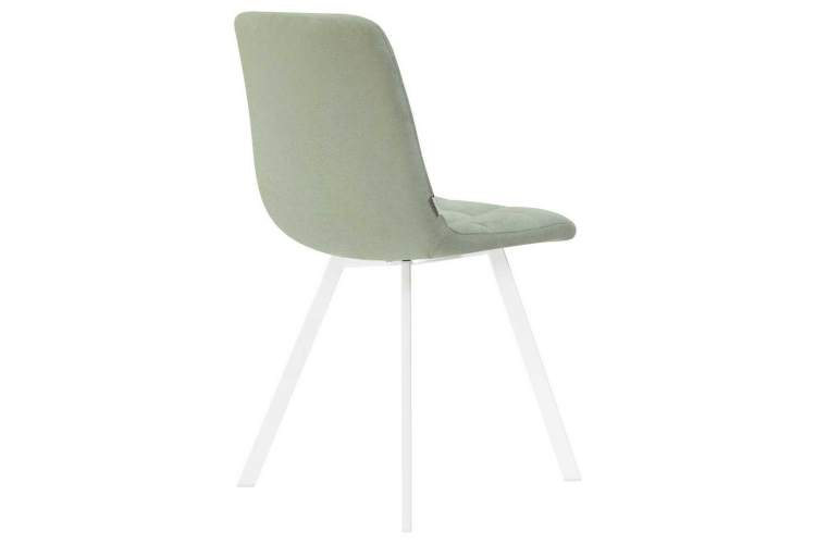 Стул обеденный DOBRIN ALEX SQUARE, белые ножки, мята ткань (UF860-11B)-3