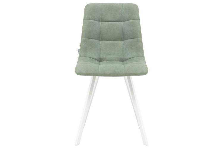 Стул обеденный DOBRIN ALEX SQUARE, белые ножки, мята ткань (UF860-11B)-5