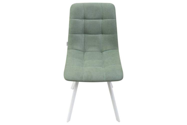 Стул обеденный DOBRIN ALEX SQUARE, белые ножки, мята ткань (UF860-11B)-6