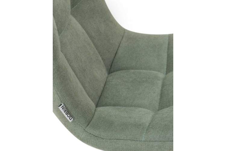 Стул обеденный DOBRIN ALEX SQUARE, белые ножки, мята ткань (UF860-11B)-7