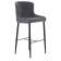 Набор 2 шт Стул барный DOBRIN CHRISTIAN'75, черные ножки, темно-серый велюр (V108-91)