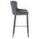 Набор 2 шт Стул барный DOBRIN CHRISTIAN'75, черные ножки, темно-серый велюр (V108-91)