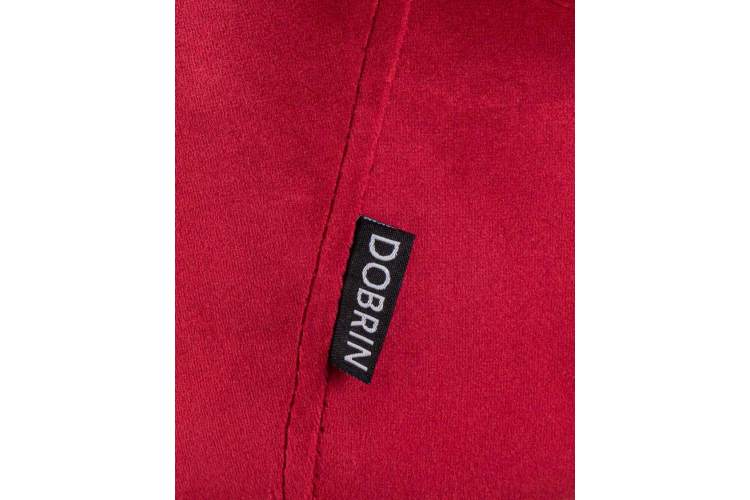 Стул полубарный DOBRIN CHRISTIAN'65, черные ножки, бордовый велюр (V108-85)-8