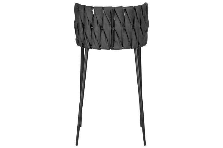 Набор 4 шт Стул барный DOBRIN AMELIA, серая ткань (F-48), темно-серый винтажный PU (MF-12)-5