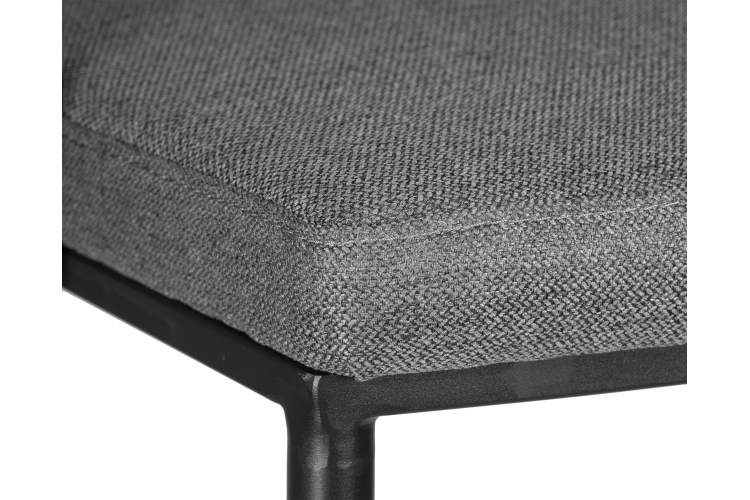 Набор 4 шт Стул барный DOBRIN AMELIA, серая ткань (F-48), темно-серый винтажный PU (MF-12)-7