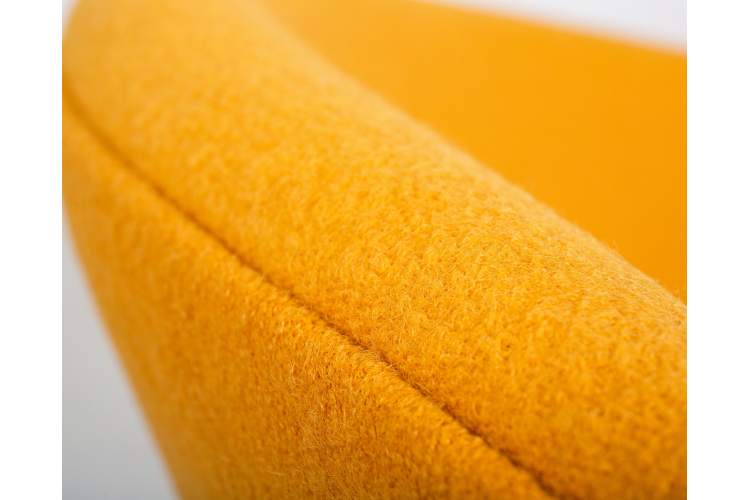 Набор 2 шт Кресло дизайнерское DOBRIN EMILY, желтая ткань AF13, золотое основание-7