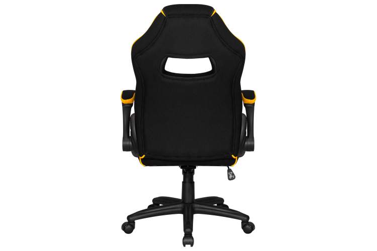 Кресло игровое DOBRIN RICK, черно-желтая ткань-4