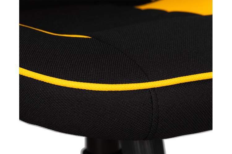 Кресло игровое DOBRIN RICK, черно-желтая ткань-6