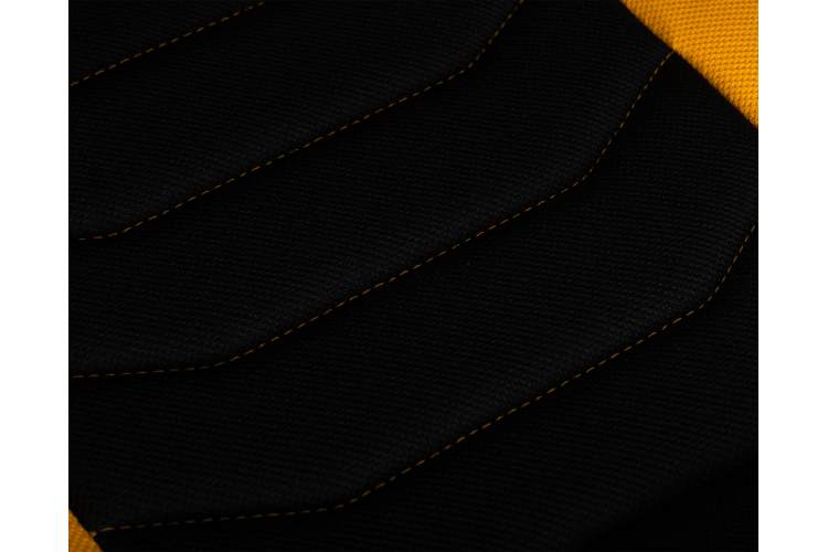 Кресло игровое DOBRIN RICK, черно-желтая ткань-7