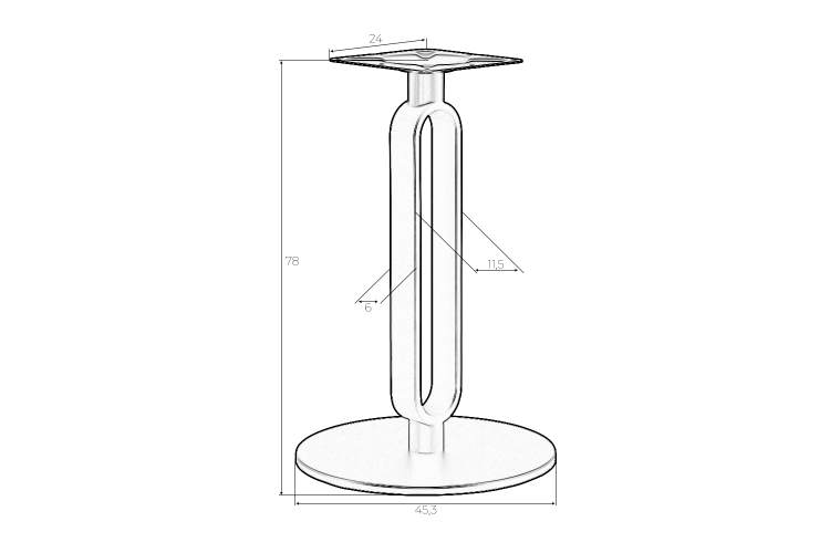Подстолье обеденное DOBRIN ELAN GOLD-4
