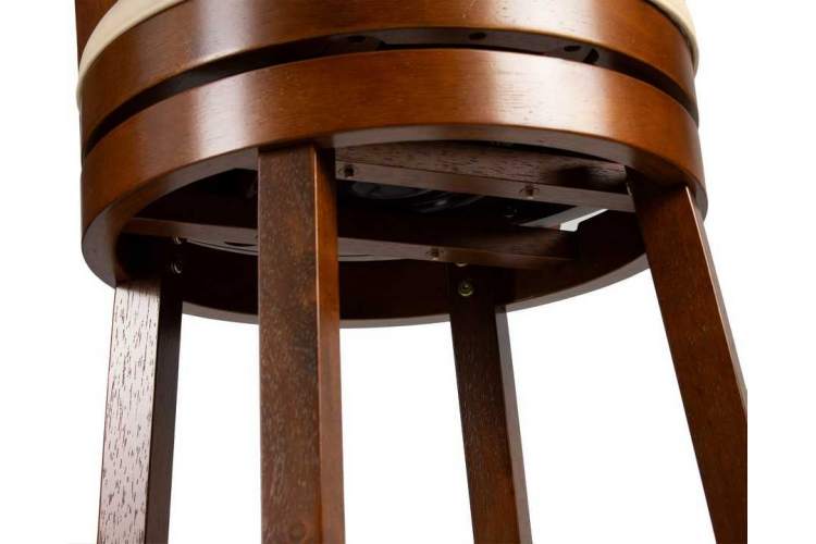 Вращающийся полубарный стул DOBRIN WILLIAM COUNTER, шоколад, кремовый-9