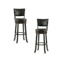 Набор 2 шт Стул барный DOBRIN JOHN BAR, капучино, чёрный