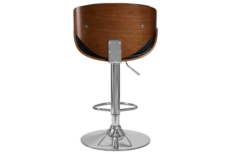 Стул барный DOBRIN KARTER, коричневое дерево, чёрный-4