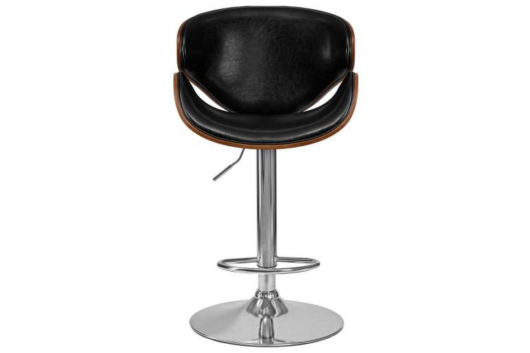 Стул барный DOBRIN KARTER, коричневое дерево, чёрный-5