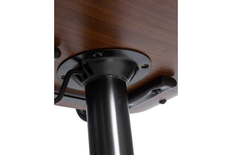 Стул барный DOBRIN MORGAN, цвет черный глянец PU ABD 002-10