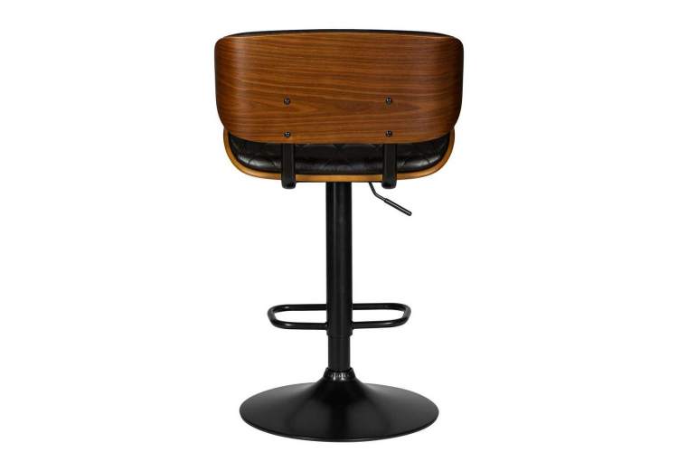 Стул барный DOBRIN MORGAN, цвет черный глянец PU ABD 002-4