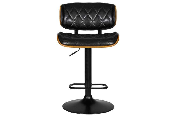 Стул барный DOBRIN MORGAN, цвет черный глянец PU ABD 002-5