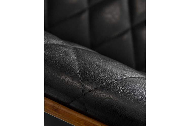 Стул барный DOBRIN MORGAN, цвет черный глянец PU ABD 002-8