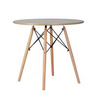 Стол обеденный CHELSEA`80, ножки светлый бук, столешница бежевая