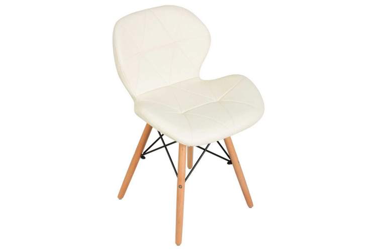 Стул обеденный DOBRIN BUTTERFLY, ножки светлый бук, цвет сиденья кремовый-6