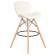 Набор 2 шт Стул барный DOBRIN BUTTERFLY BAR, ножки светлый бук, цвет кремовый