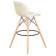 Набор 2 шт Стул барный DOBRIN BUTTERFLY BAR, ножки светлый бук, цвет кремовый