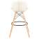 Набор 2 шт Стул барный DOBRIN BUTTERFLY BAR, ножки светлый бук, цвет кремовый