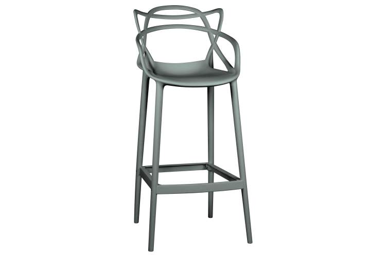 Набор 4 шт Стул барный DOBRIN MASTERS BAR, тёмно-серый (GR-04)-1