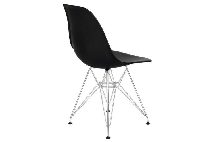 Стул обеденный DOBRIN DSR, ножки хром, цвет чёрный (B-03)-3