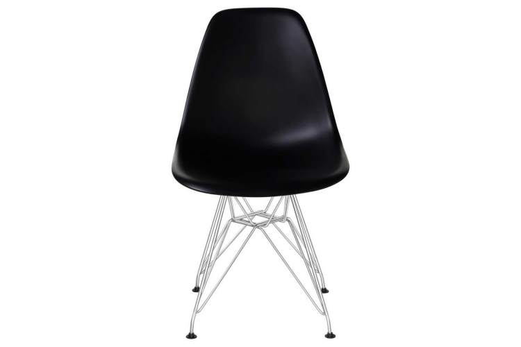 Стул обеденный DOBRIN DSR, ножки хром, цвет чёрный (B-03)-5