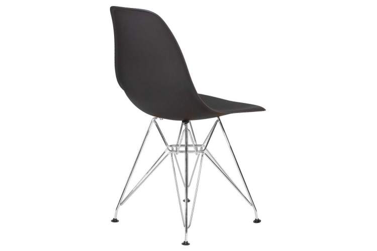 Стул обеденный DOBRIN DSR, ножки хром, цвет тёмно-серый (GR-04)-3