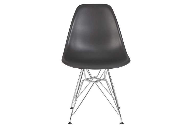 Стул обеденный DOBRIN DSR, ножки хром, цвет тёмно-серый (GR-04)-5