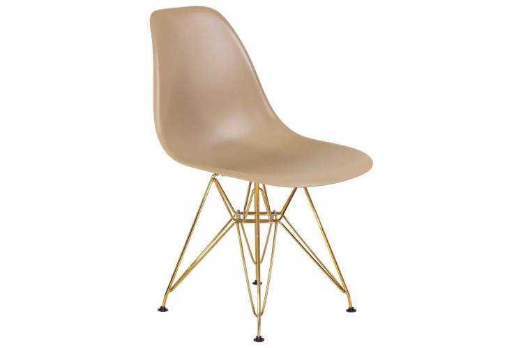 Стул обеденный DOBRIN DSR, ножки золотые, цвет бежевый (GR-03)-1