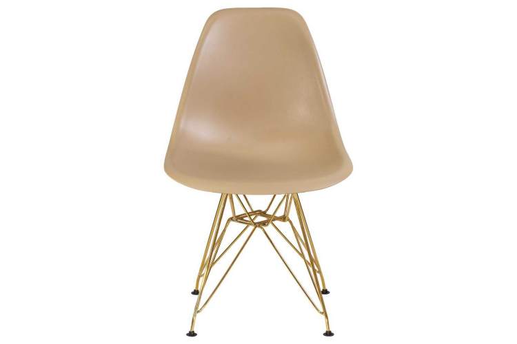 Стул обеденный DOBRIN DSR, ножки золотые, цвет бежевый (GR-03)-5