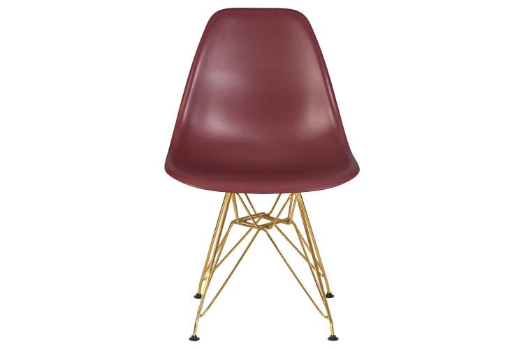 Набор 4 шт Стул обеденный DOBRIN DSR, ножки золотые, цвет сливовый (R-13)-6