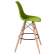 Набор 2 шт Стул барный DOBRIN DSW BAR, ножки светлый бук, цвет сиденья салатовый (G-08)