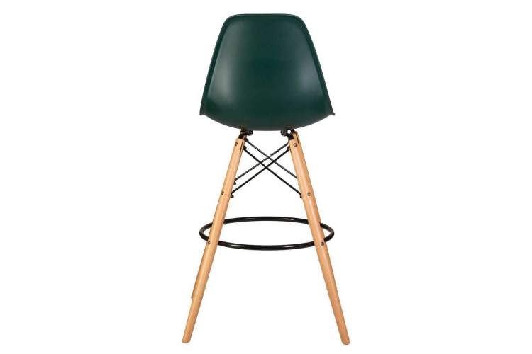 Стул барный DOBRIN DSW BAR, ножки светлый бук, цвет тёмно-зеленый (G-13)-4