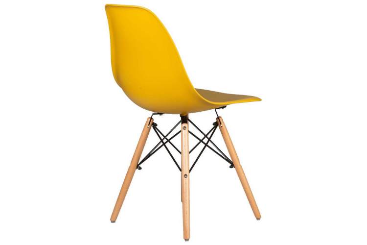 Стул обеденный DOBRIN DSW, ножки светлый бук, цвет горчичный (Y-03)-3