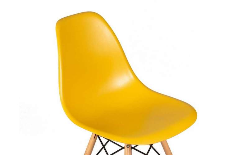 Стул обеденный DOBRIN DSW, ножки светлый бук, цвет горчичный (Y-03)-6