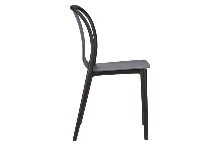 Набор 4 шт Стул обеденный DOBRIN ADAM, черный/серо-голубой-3