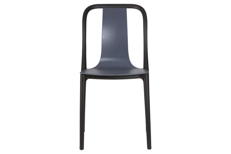 Набор 4 шт Стул обеденный DOBRIN ADAM, черный/серо-голубой-6