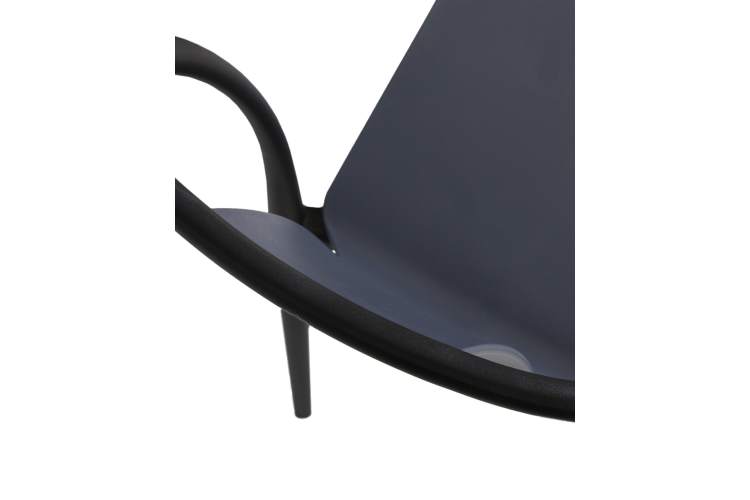 Набор 4 шт Стул обеденный DOBRIN ADAM, черный/серо-голубой-7