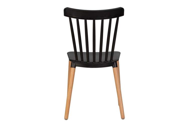 Стул обеденный DOBRIN THEO, ножки светлый бук, цвет черный (B-03)-4