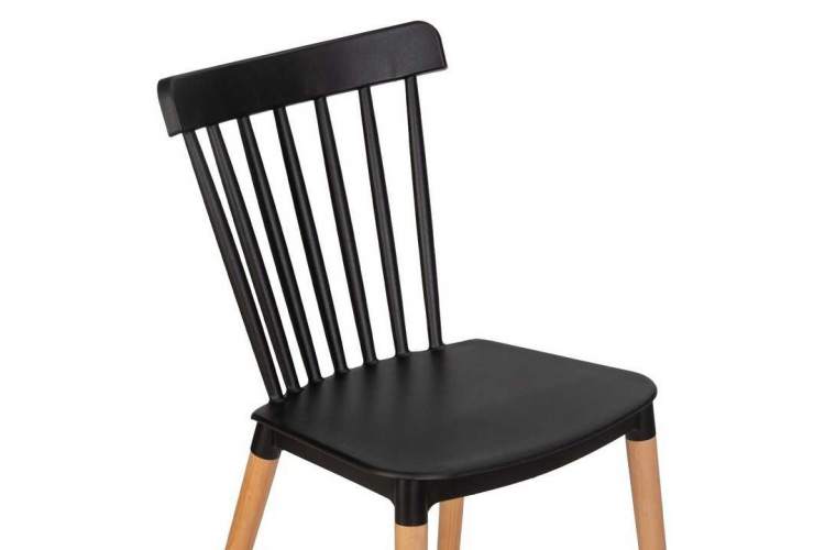 Стул обеденный DOBRIN THEO, ножки светлый бук, цвет черный (B-03)-6