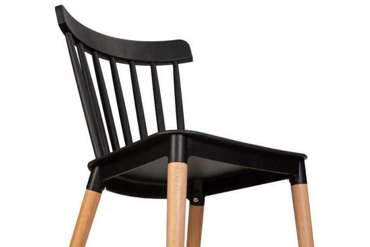 Стул обеденный DOBRIN THEO, ножки светлый бук, цвет черный (B-03)-7